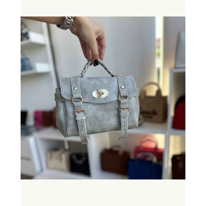 Süet & deri dokulu çanta